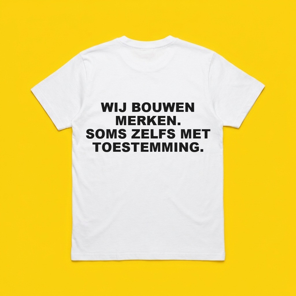 T-shirt Het huisshirt., achterkant