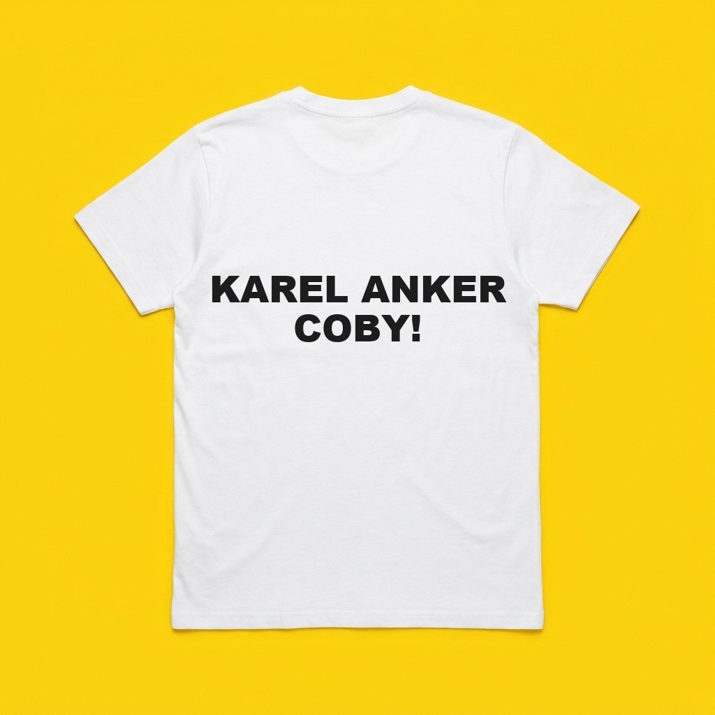 T-shirt Karel Anker Coby!, achterkant